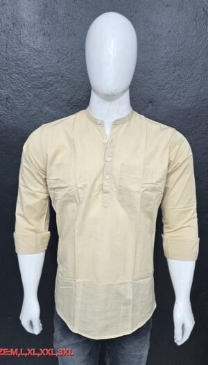 Yellow Short Kurta