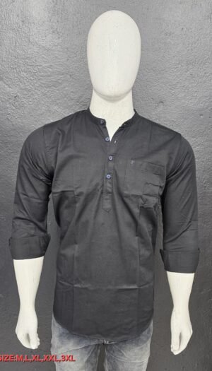 Black Short Kurta